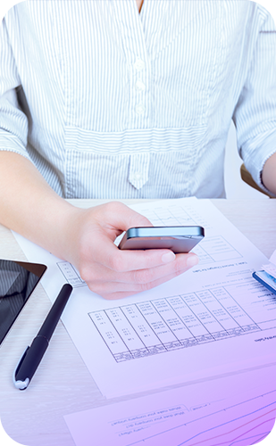 solution-compliance Person using a smartphone